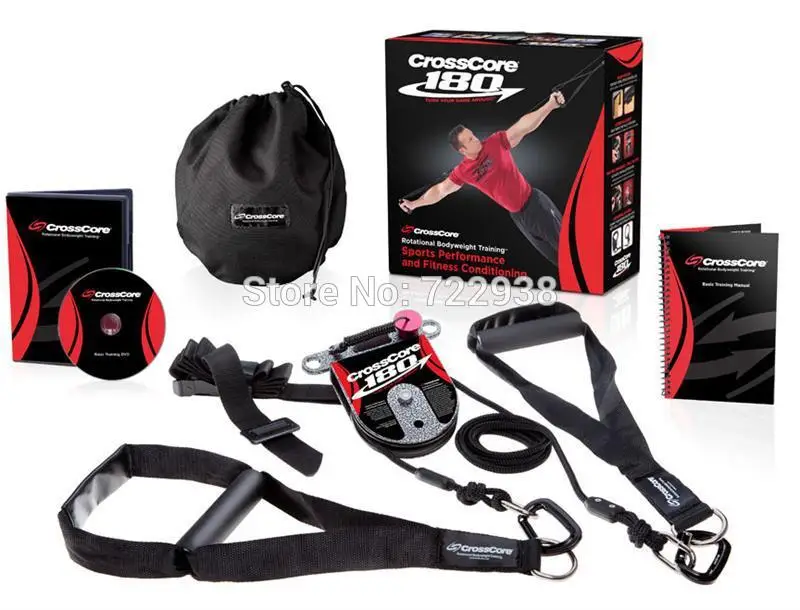 

CrossCore 180 Rotational Bodyweight Trainer Comprehensive Fitness Exercise Hanging Training Strap Resistance Rope Exercise bands
