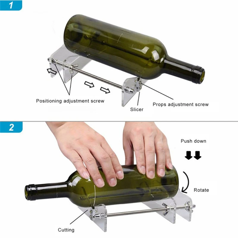 Инструмент для резки стеклянной бутылки Профессиональный инструмент для резки Бутылок Резак для стеклянной бутылки DIY Инструменты для резки вина пива Прямая поставка