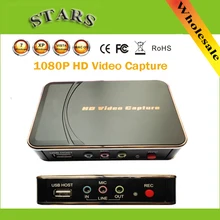 1080P HD Ezcap Video game HDMI Capture Support HDMI/YPbPr Recorder Box USB Disk For Xbox 360/ PS3 ,Dropshipping Free Shipping
