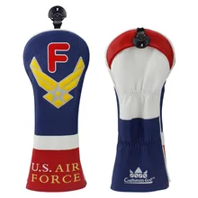 Новое прибытие ПУ кожа 1 шт гольф головной убор Фарватер головы крышки с номером бирка