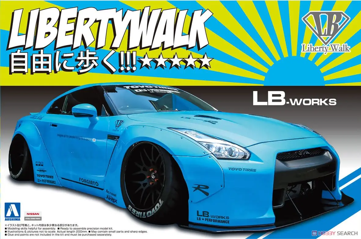 Модель Lb в сборе 1/24 работает с R35 Gt R Ver. 1 05402|assembly model|model assemblygt r |