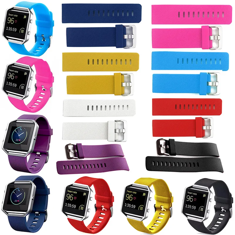 

New Bracelet Soft Silicone Sport Replacement Watch Band Wristband Strap For Fitbit Blaze Smart Watch H9