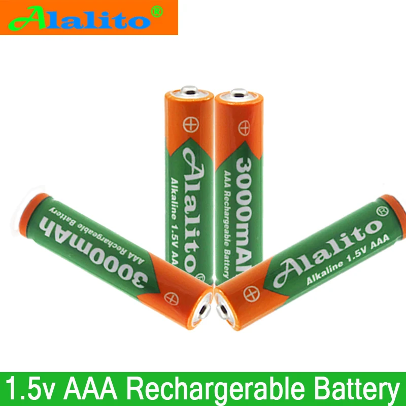 

4-20pcs/lot AAA Battery 3000mah 1.5V Alkaline AAA rechargeable battery for Remote Control Toy lightHigh capacity Batery