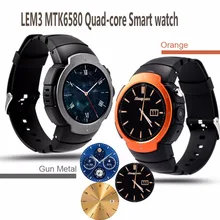 Neue Wifi Quad-core Bluetooth4.0 LEM3 SmartWatch NanoSIM support Facebook Twitter Skype GPSbrowser Koreanisch Arabisch Hebräisch sprache