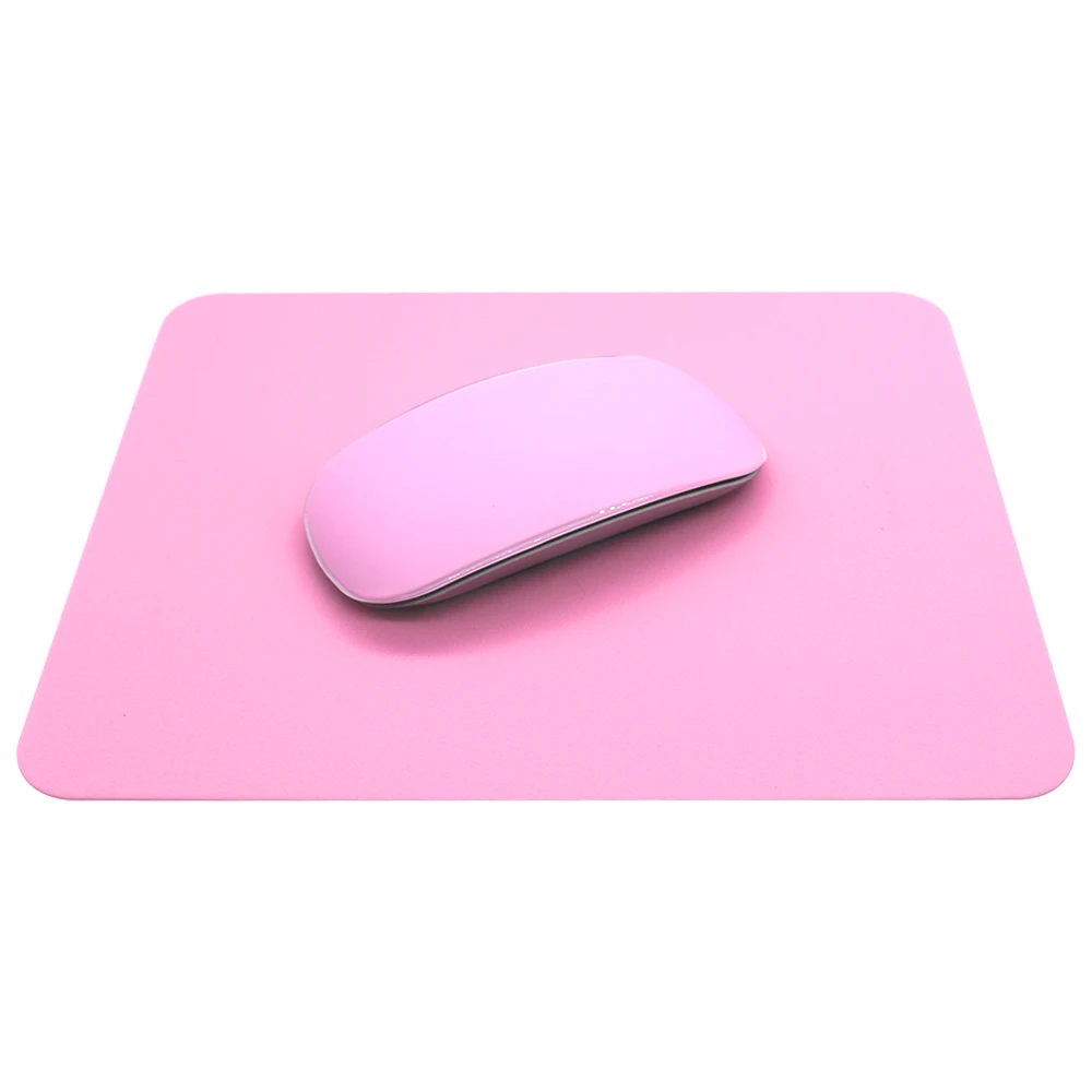HRH 2в1 конфетный силиконовый чехол для мыши Коврик для мыши Настольный коврик для мыши геймера для Apple Macbook оптическая лазерная мышка защитная пленка - Цвет: Pink