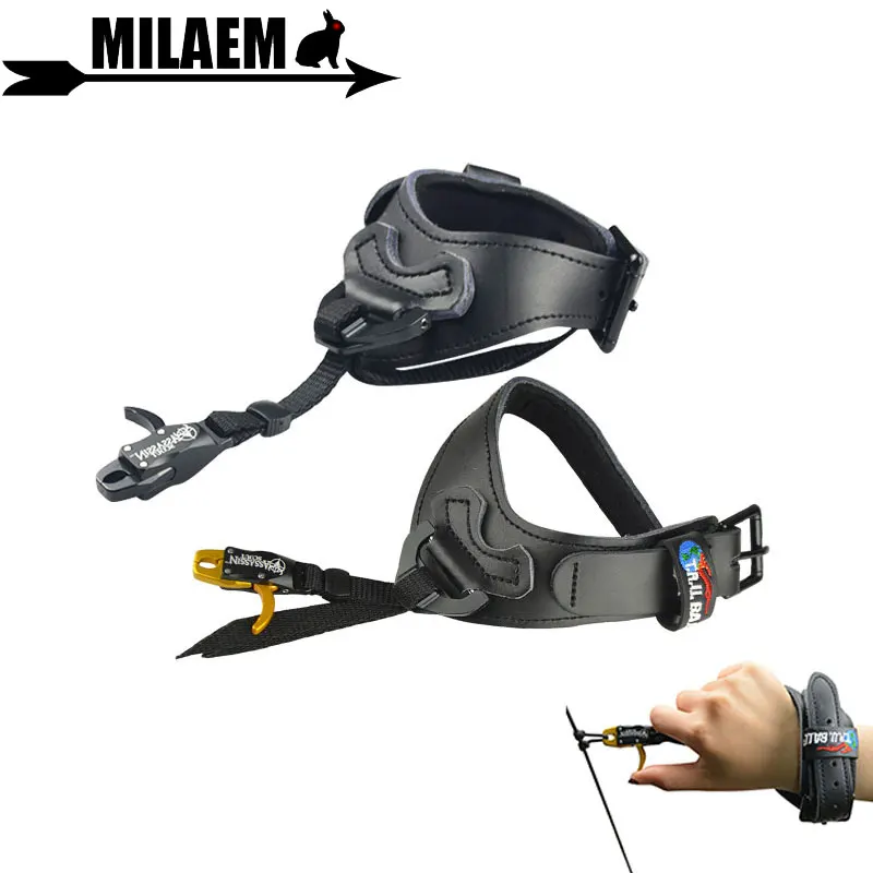 

Archery Bow Wrist Release Aid Adjustable Buckle Trigger Caliper Strap Wrist Release Compound Bow Shooting Hunting Accessories