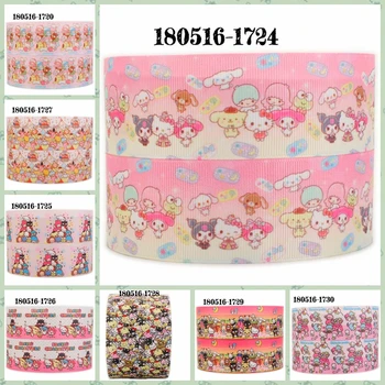 

New 50 yards Japanese cartoon melody, little twin star ribbon printed grosgrain, satin ribbons