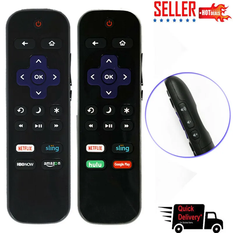 

PYMH Remote Control NS-RCRUS-16 for Insignia Roku TV Netflix Sling Rdio MGO