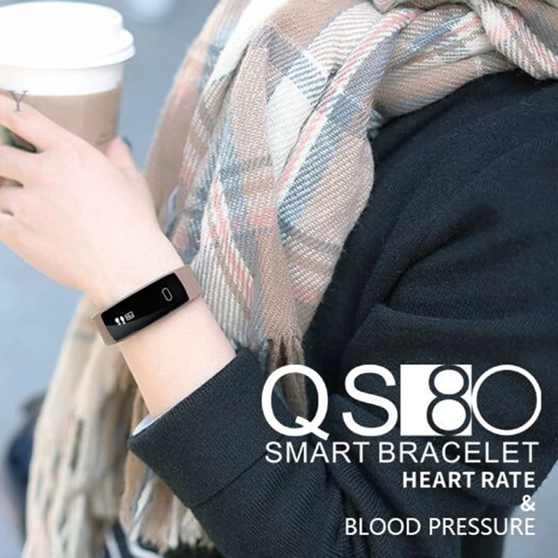 DOITOP QS80 умный Браслет кровяное давление монитор сердечного ритма IP67 водонепроницаемый браслет Смарт Bluetooth браслет для IOS Android