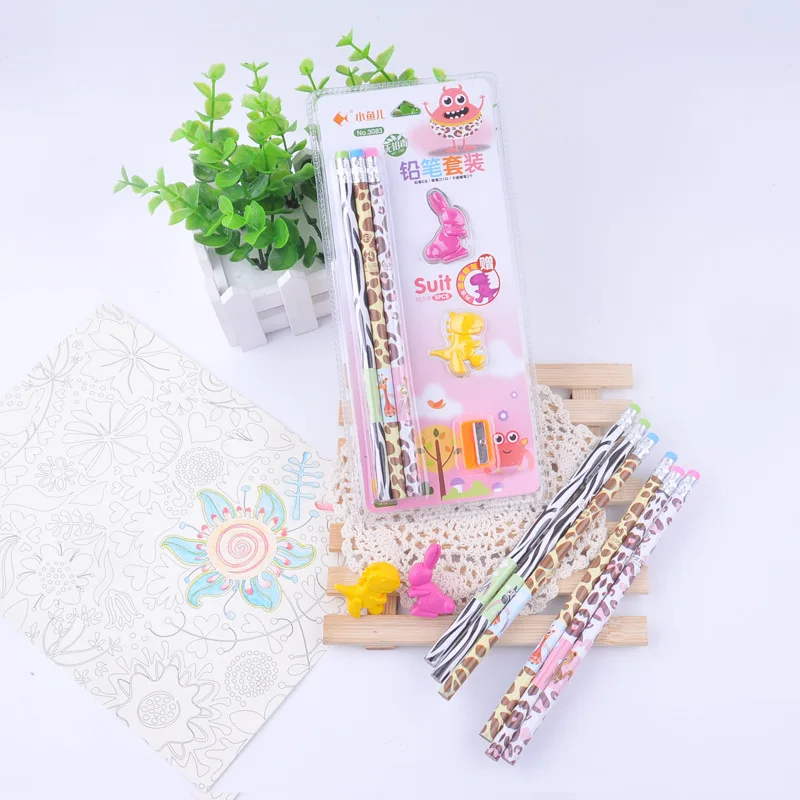 xiaoyuer 3083 Modelling crayon pencil stationery set 6 pensstationery