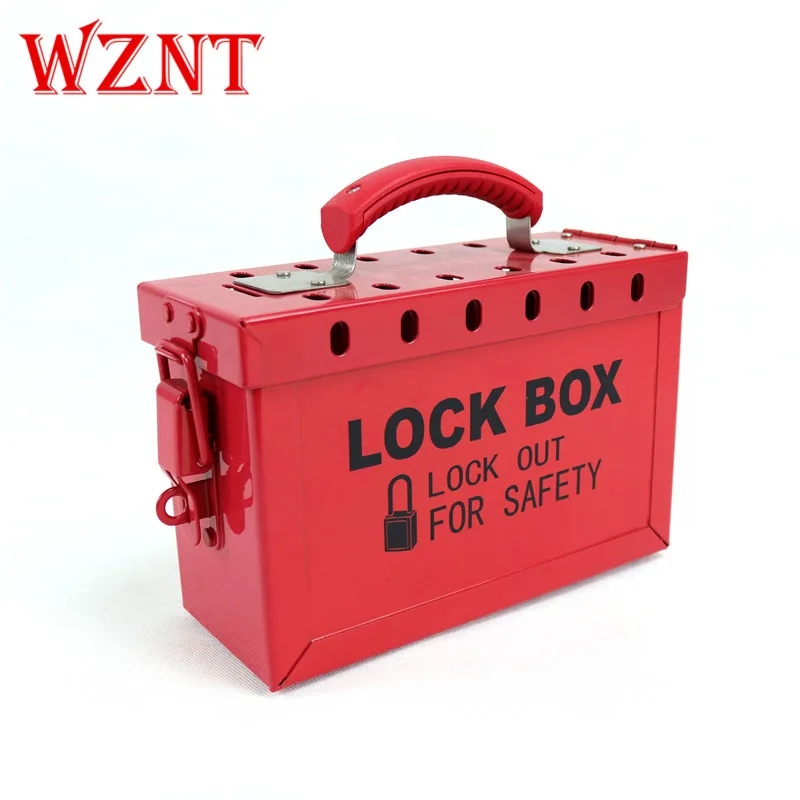 

12 padlock Safety Red box Group Lockout Box