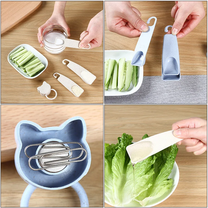 

Milk powder baking tool measuring spoon Four-piece Set Handle gram measuring spoon For Tea Coffee kitchen Measuring Tool