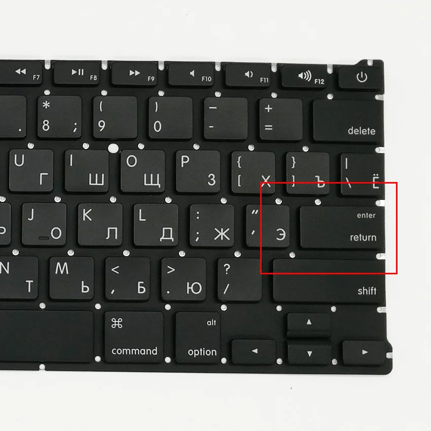 Новая клавиатура с русской раскладкой и подсветкой для MacBook Air 13 3 дюйма A1369 A1466 RU 2011