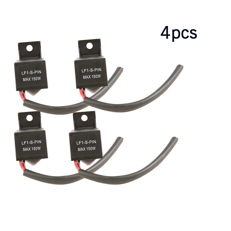1pcs2pcs4pcs 2-pin Electronic LED Flasher Relay FIX Motorcycle Turn Signal Bulbs Hyper Flash未标题-1