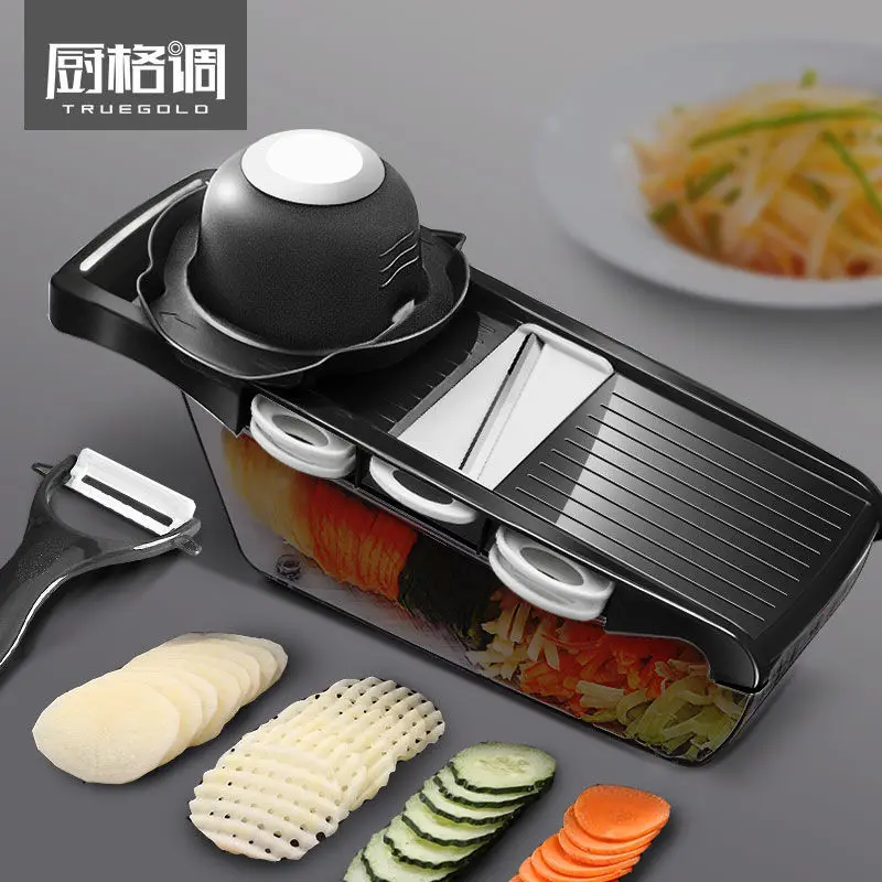 

Vegetable Cutter with Steel Blade Mandoline Slicer Potato Peeler Carrot Cheese Grater Vegetable Slicer Kitchen Accessories Tool