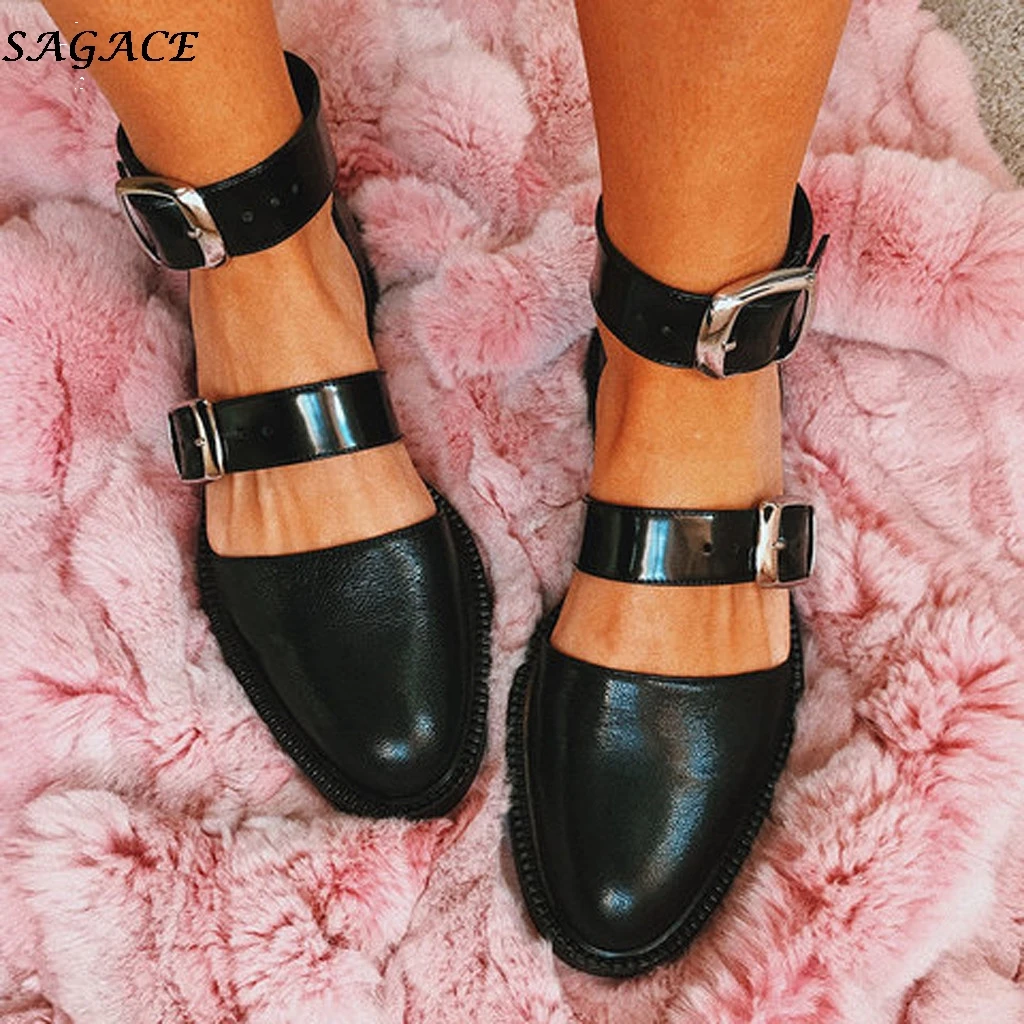 Туфли SAGACE женские на плоской подошве без застежки Летние удобные дышащие #