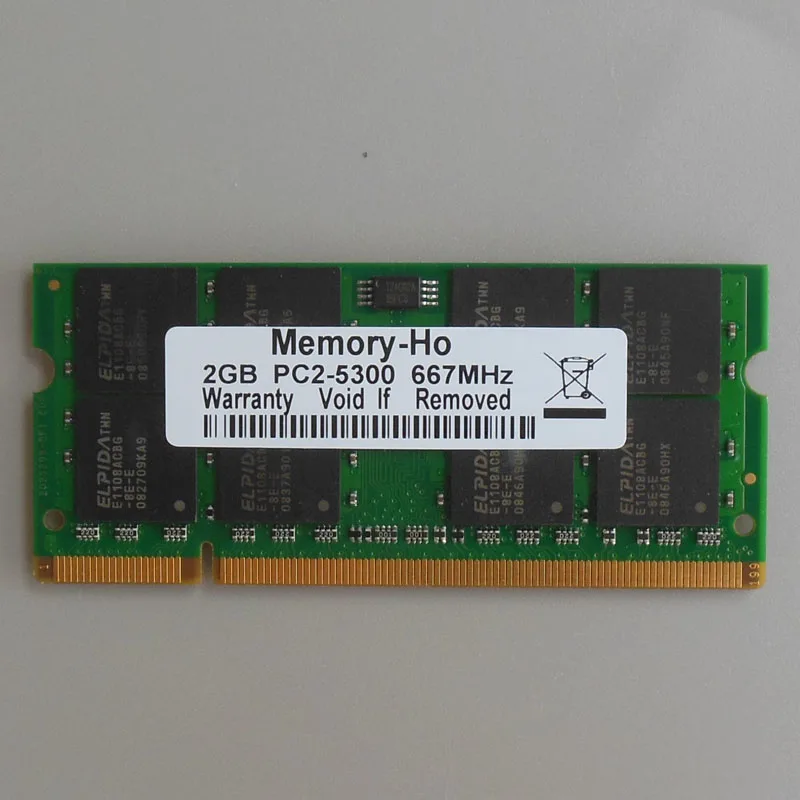 Achat 2 GB DDR2 667 PC2 5300 667 Mhz DDR2 Ordinateur Portable Mémoire SODIMM Notebook 2G RAM Non Ecc 200 broches Faible densité