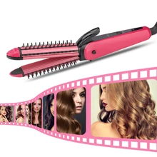 Прямая катушка двойного назначения бигуди Портативные Инструменты для личного ухода внутренняя застежка не повреждает волосы сухой влажный амфибия