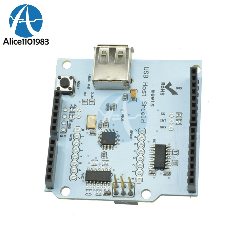 USB хост щит 2 0 плата модуль для Arduino UNO MEGA ADK совместимая с Android Diy электронная