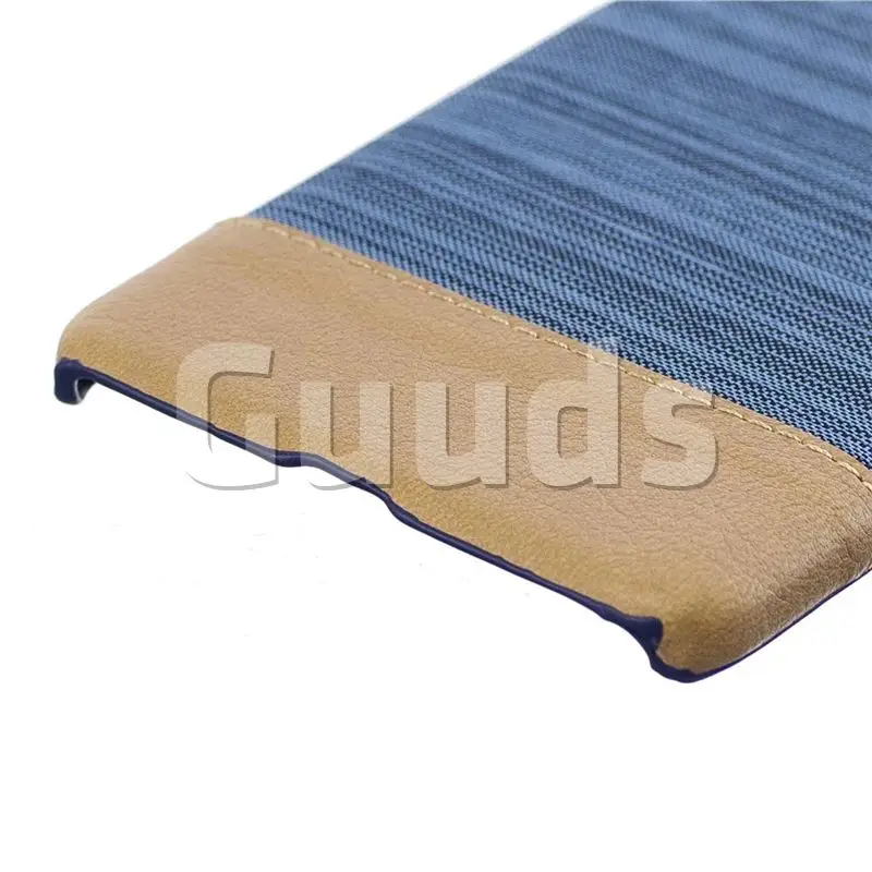 Canvas Cloth Coated Plastic Back Cover for Xiaomi Redmi 4 (4X) - Light Blue