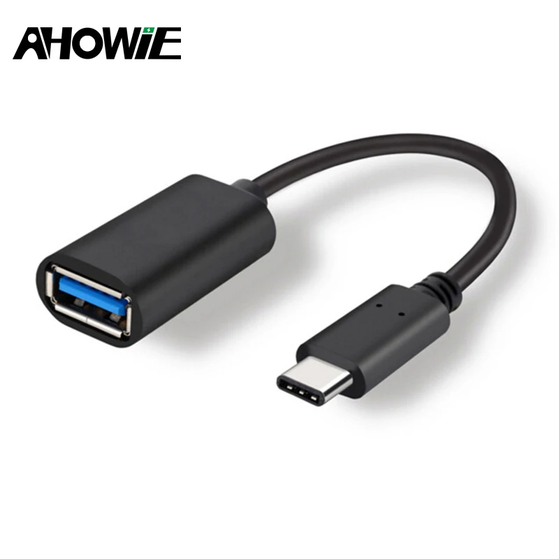 

Ahowie USB To USBC Adapter For Samsung S9 Plus S8 Note 9 Macbook Type C OTG Adapter For Huawei Mate 20 P20 Pro P10 P9 Converter