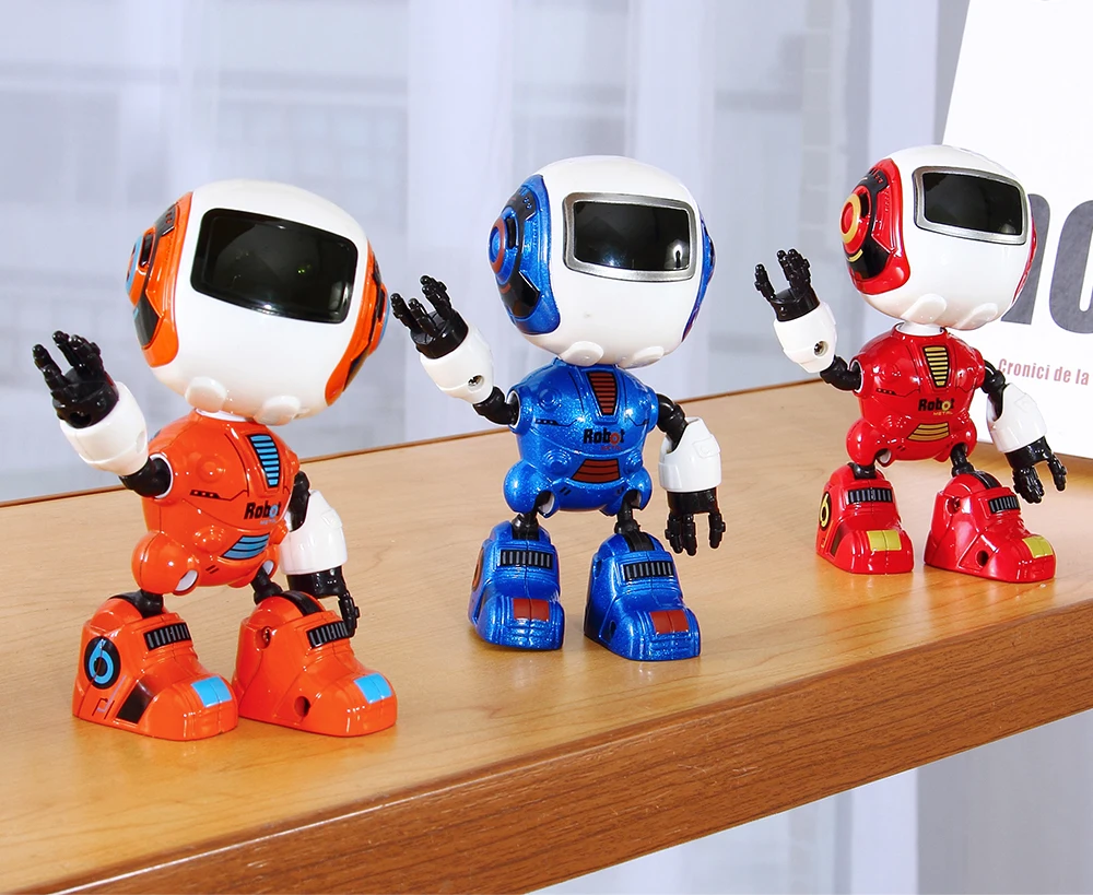 Умный Робот игрушка электронная фигурка игрушка голова сенсорный-Sensitiv светодиодный сплав Робот Игрушки для мальчиков подарок на день рождения