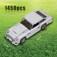 Совместимые с technic серии 10262 Aston Martin DB5 Набор строительных блоков Кирпичи Детские модели автомобилей подарки игрушки