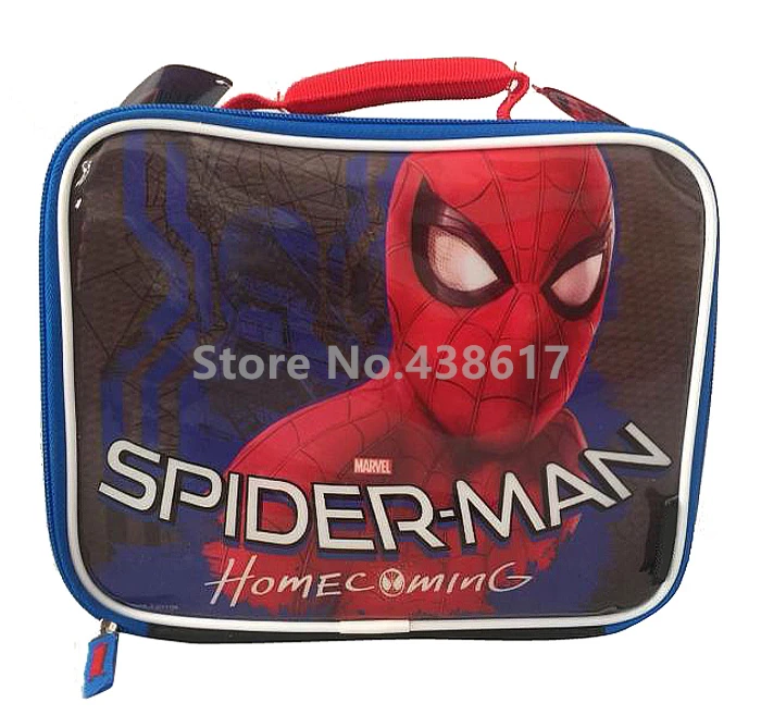 

New Spider Man Spiderman Lunch Bag for Kids Boys Children School Lunch Box Cartoon Insulated Lunchbox Picnic Food Thermal Bags