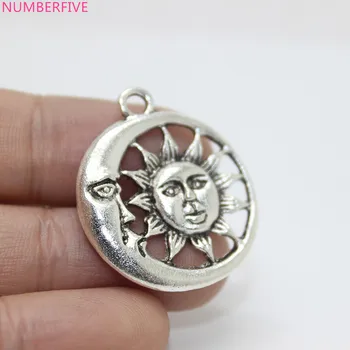 

20pcs-- 25mm moon the sun Charm sun's face charm Pendants for jewelry making