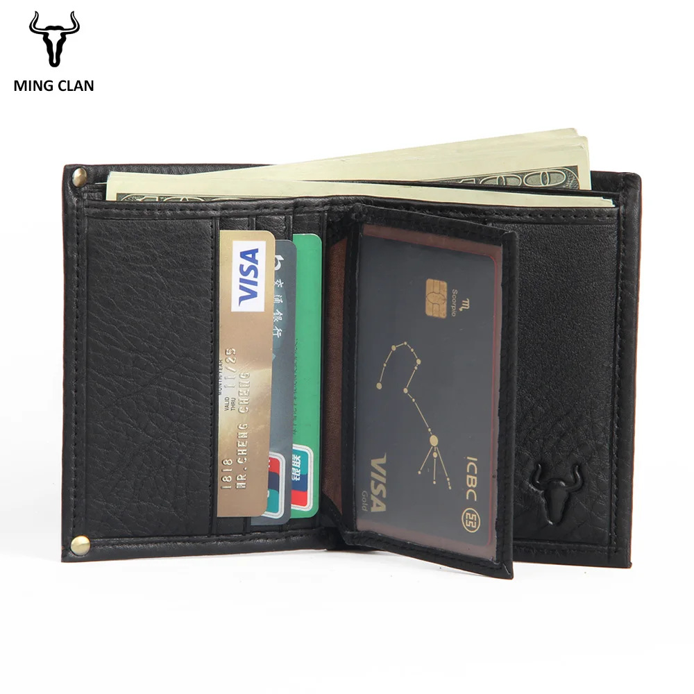 Mingclan RFID Blocking Bifold Slim Genuine Leather Thin Wallets for Men Purse ID/Credit Card Holder Fashion New Short Wallet Mingclan RFID Blocking Bifold Slim Genuine Leather Thin Wallets for Men Purse ID/Credit Card Holder Fashion New Short Wallet