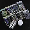 1 Sheet Holographic Nail Foils Dream Catcher/ Flower/ Heart/ Geometric Pattern Laser Nail Art Transfer Stickers Decals (NZ-05) ► Photo 3/6