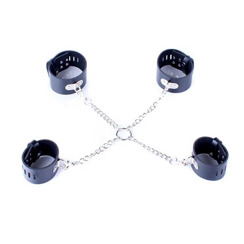 Chains Connected Hand Cuffs Leg Cuffs Kit for Adult Games Cosplay Sex