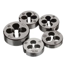 5pcs New Metric Threading Die Left-hand Thread Cutting Die Tool Set M3 M4 M5 M6 M8 For Mold Machining metric pattern cutting chil