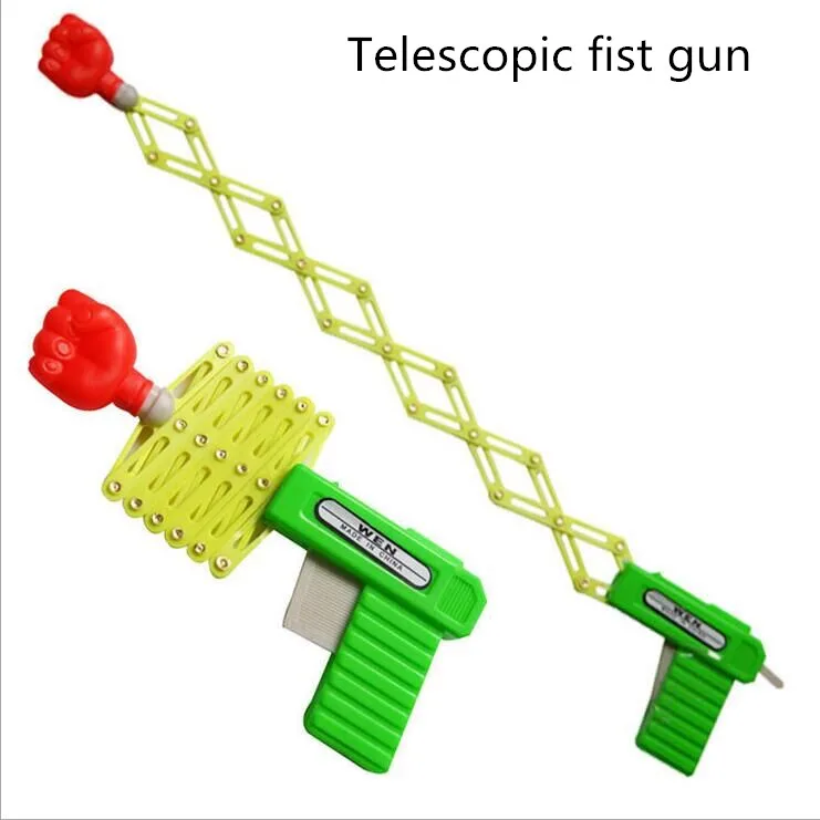 

Funny magic elastic telescopic fist gun magic tricks toys gun for children DIY manual toy kids toys gun #30