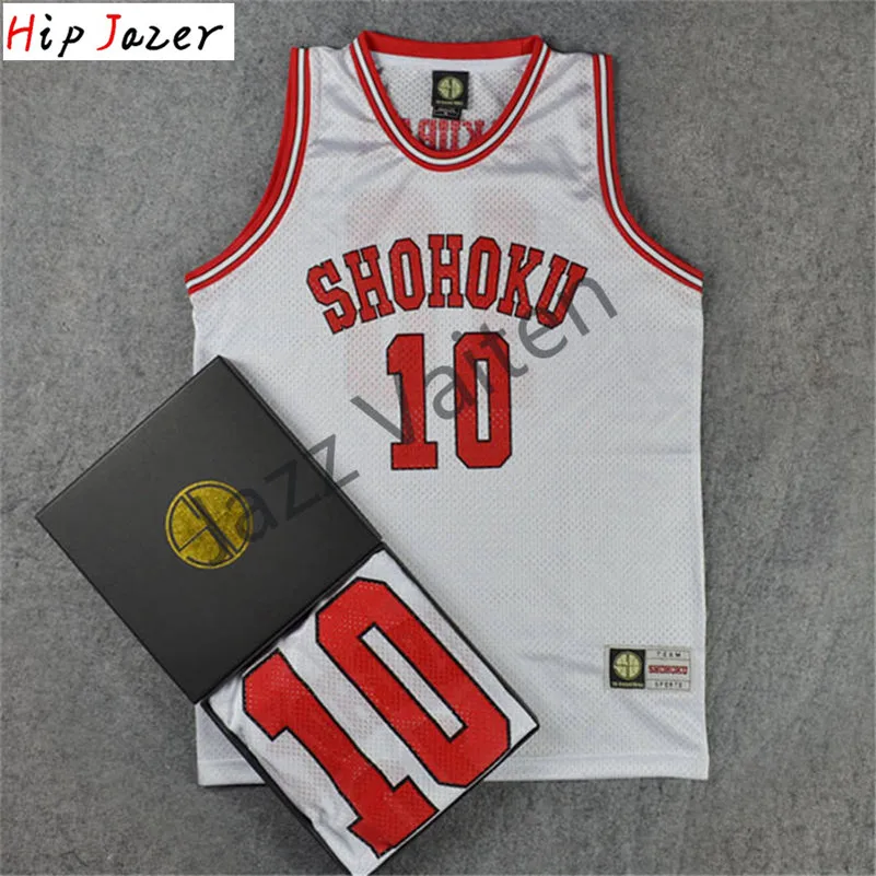 Хипджазер Slam dunk Косплей Shohoku Sakuragi 10# Hanamichi 11# Rukawa Kaede Баскетбол Джерси спортивные баскетбольные футболки для хипхопа