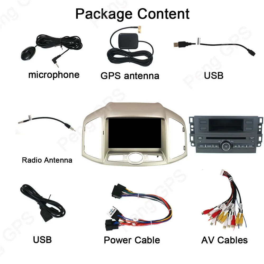Cheap IPS Screen Car CD DVD Player 2 Din Android 8.1 GPS GPS Navigation for CHEVROLET CAPTIVA 2012 2013 2014 1080P HD Video Headunit 12