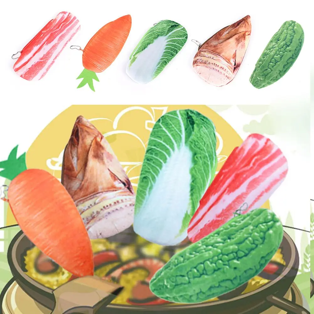 Оригинальный чехол для карандаша новинка овощи фрукты мясо рыба пенал милые