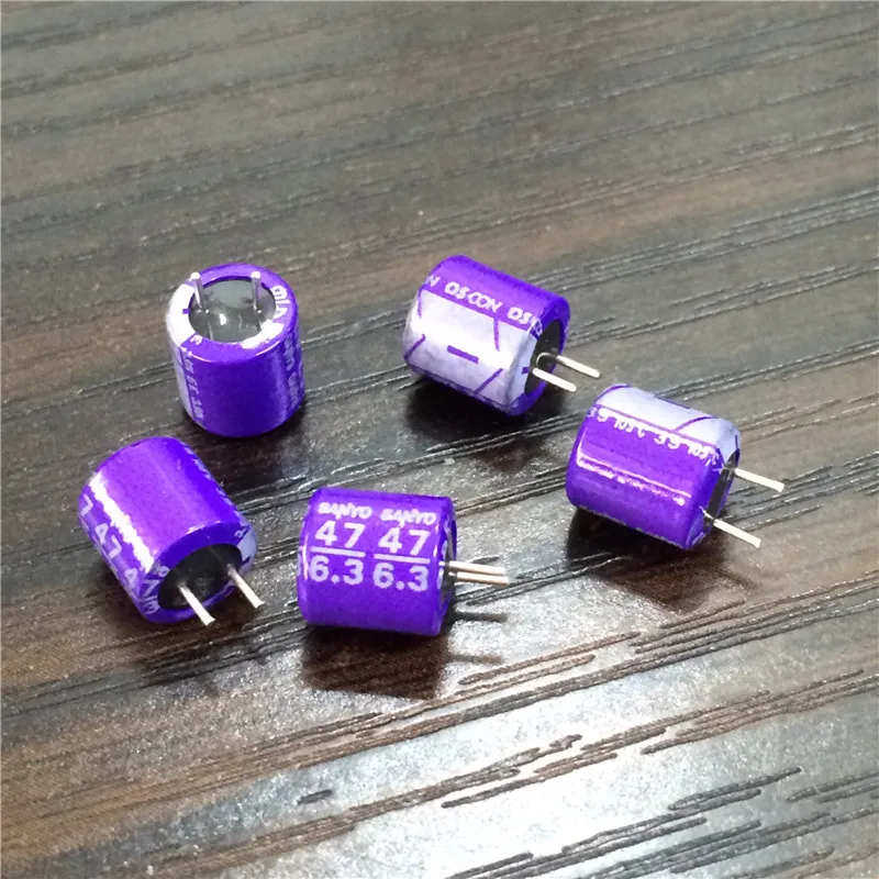 10 шт. 47 мкФ 6 3 V SANYO OS CON SA Series 6x6 5 мм низкий ESR 6.3V47uF Высший сорт твердый