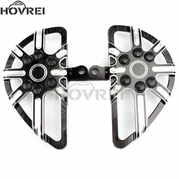 

motorcycle Aluminum Passenger pedals Footrest Footpegs Footboard For Harley Road King Tri Glide Ultra Electra Glide 2000-2017