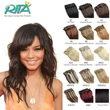 DHL Free Shipping All Color 7A Grade 100% Brazilian Virgin Remy Clips In Human Hair Extensions 8pcs/set Full Head