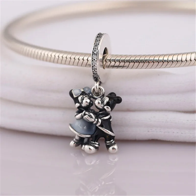 

Guaranteed Genuine 925 Sterling Silver Pendant Mickey Pendant Enamel Minnie Pendant New Bracelet Pendant
