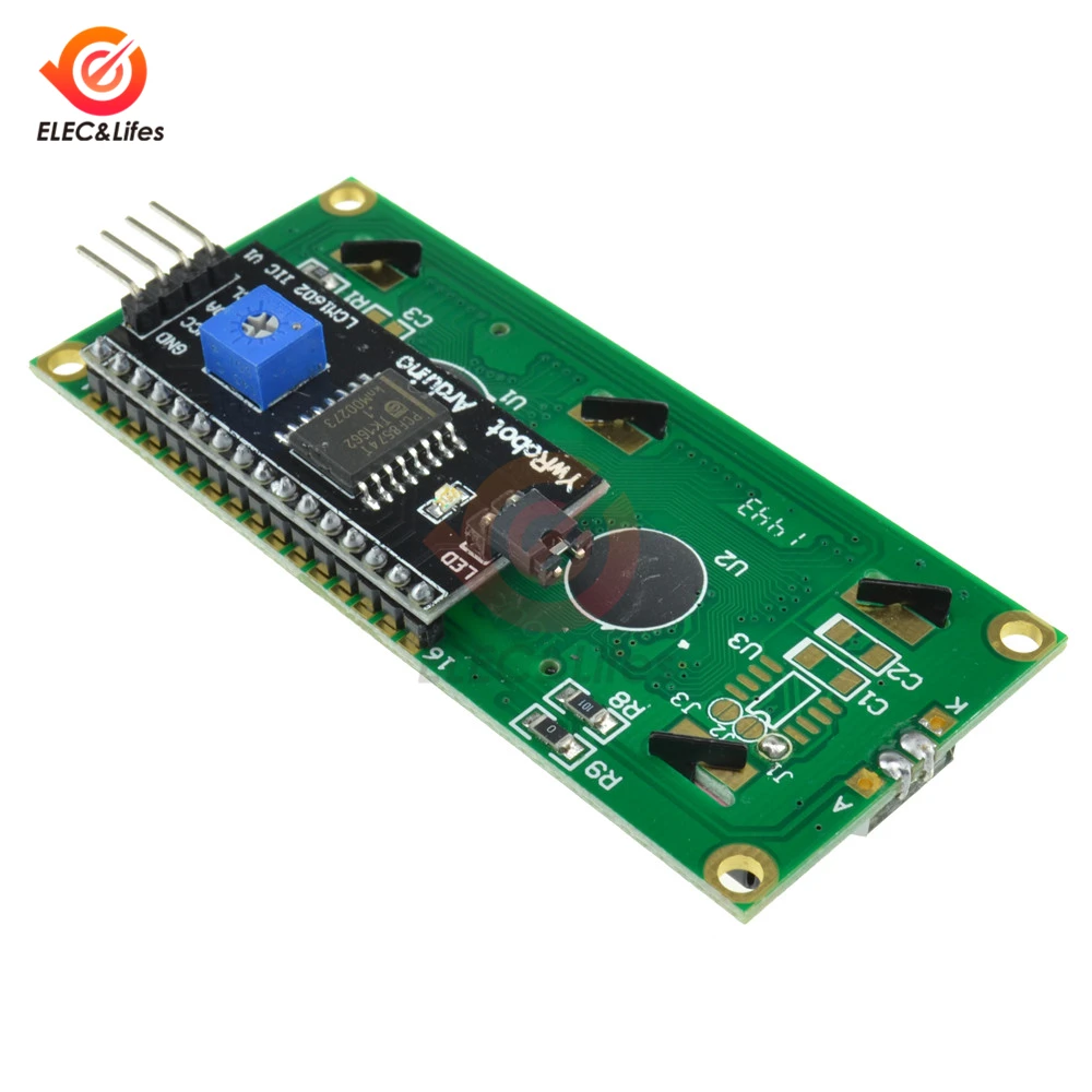 Последовательный ЖК модуль I2C SPI 1602 экран дисплей с подсветкой 16*2 символа плата