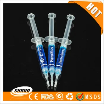 

6Pcs Professional 3ml Dental Syringes Dental Tooth Desensitizing Gel Reduce Sensitivity after Teeth Whitening Treatment