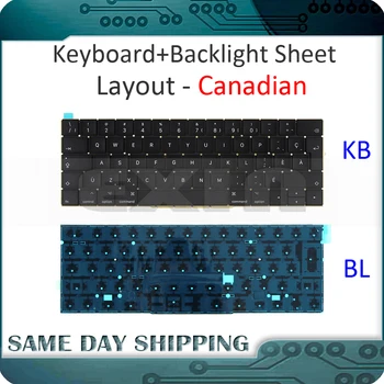 

2016 2017 Year New for Macbook Pro Retina 15'' A1707 Keyboard CA Canadian Canada w/ Backlight Backlit MLH32 MLH42 MPTR2 MPTT2