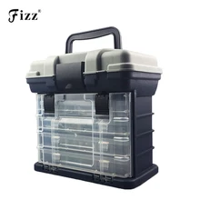 Professional 4 Layers Handheld Fishing Case High Strength ABS Plastic Fishing Accessories Tackle Tool Box 27x17x26cm On Sale