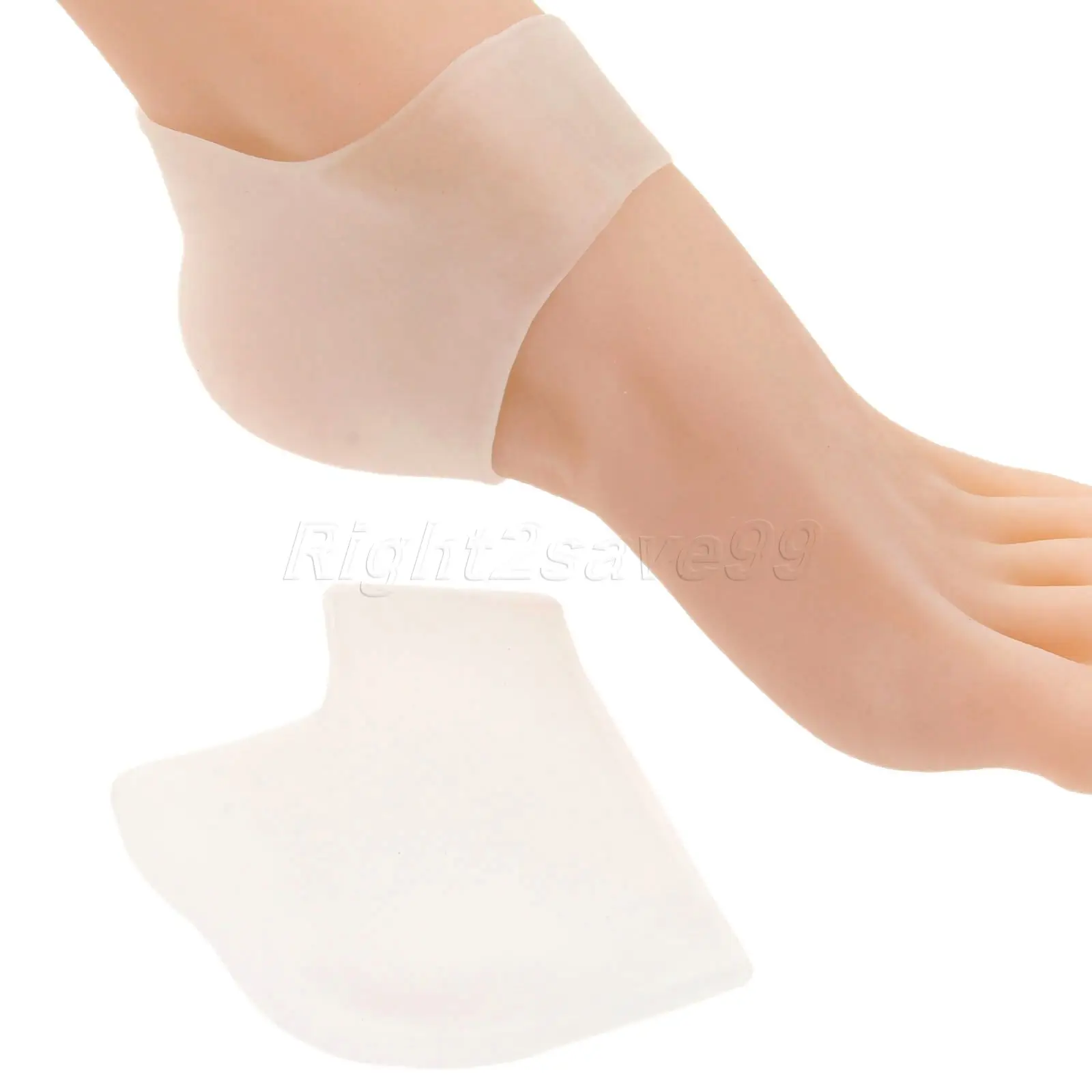 Новинка 2017 года aarrive 1 пара Белый каблук Носки для девочек силиконовые увлажняющий гель пятки Носки для девочек как треснувший ног Уход за