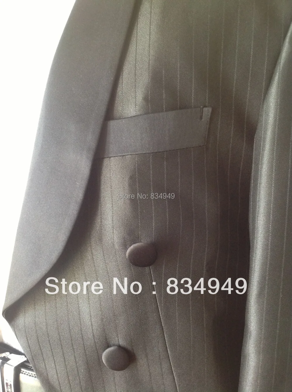 Bespoke Made-to-Measure Black Pinstripe Tailcoat | Custom Tailored Tuxedo & Men's Suits for Wedding Formal Attire Suits For Men