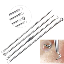 Нержавеющая сталь Угри прыщи акне иглы инструмент Уход за лицом вперёд сделан акне инструмент для удаления прыщей для удаления черных точек