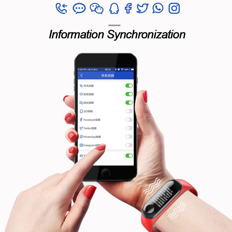 Новый монитор сердечного ритма устройство слежения за кровяным давлением Smartwatch