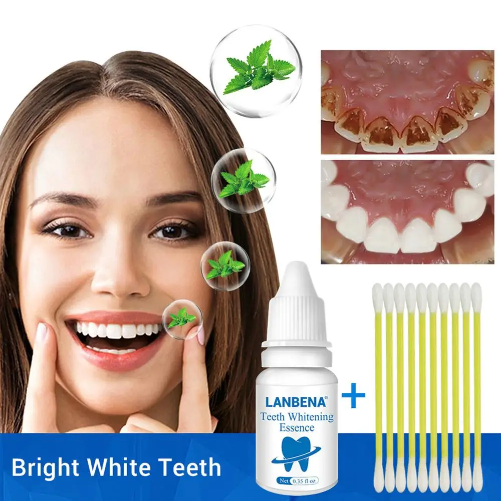 10ml Teeth Whitening Essence Oral Hygiene Cleaning Serum Powder Eliminates Plaque Teeth Teeth Whitening Tools Paste 3
